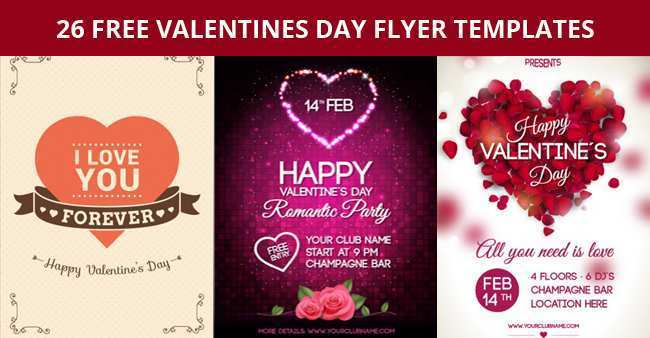 Valentine Flyer Template Free from legaldbol.com