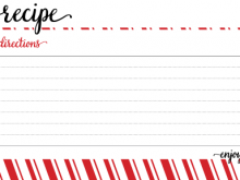 Christmas Recipe Card Templates