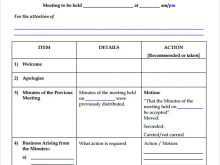 14 Creating Meeting Agenda Template Document with Meeting Agenda Template Document