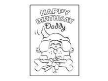 14 Creative Birthday Card Template For Dad Layouts by Birthday Card Template For Dad