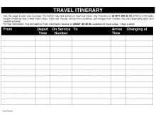 14 Customize Our Free Travel Itinerary Template Nz Now by Travel Itinerary Template Nz