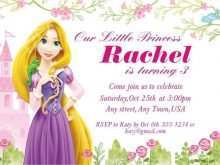 14 Customize Rapunzel Birthday Card Template For Free for Rapunzel Birthday Card Template