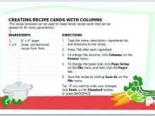 14 Customize Recipe Card Template For Word 2010 Formating with Recipe Card Template For Word 2010