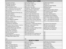 14 Format Movie Production Schedule Template in Photoshop with Movie Production Schedule Template