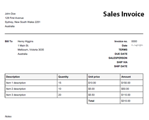 14 Format Tax Invoice Template Sole Trader in Word by Tax Invoice Template Sole Trader