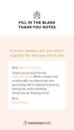 14 Format Thank You Card Template For Bridal Shower Templates for Thank You Card Template For Bridal Shower