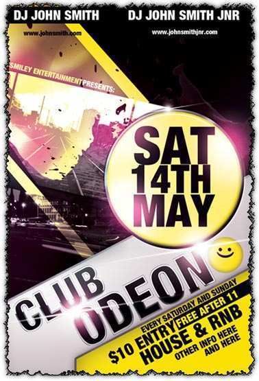14 Free Club Flyer Templates Photoshop With Stunning Design by Club Flyer Templates Photoshop