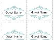 Free Place Card Template Microsoft Word