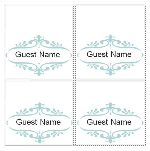  Free Place Card Template Microsoft Word Cards Design Templates