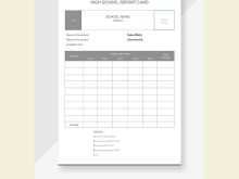 14 Free High School Report Card Template Doc With Stunning Design by High School Report Card Template Doc
