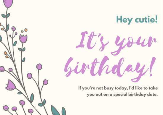 14 Free Printable Birthday Card Templates Girlfriend Layouts by Birthday Card Templates Girlfriend