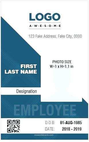 14 Free Printable Company Id Card Template Word Free Download for Company Id Card Template Word Free