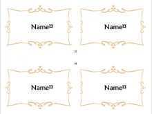 14 Free Printable Name Card Templates Wedding Templates with Name Card Templates Wedding