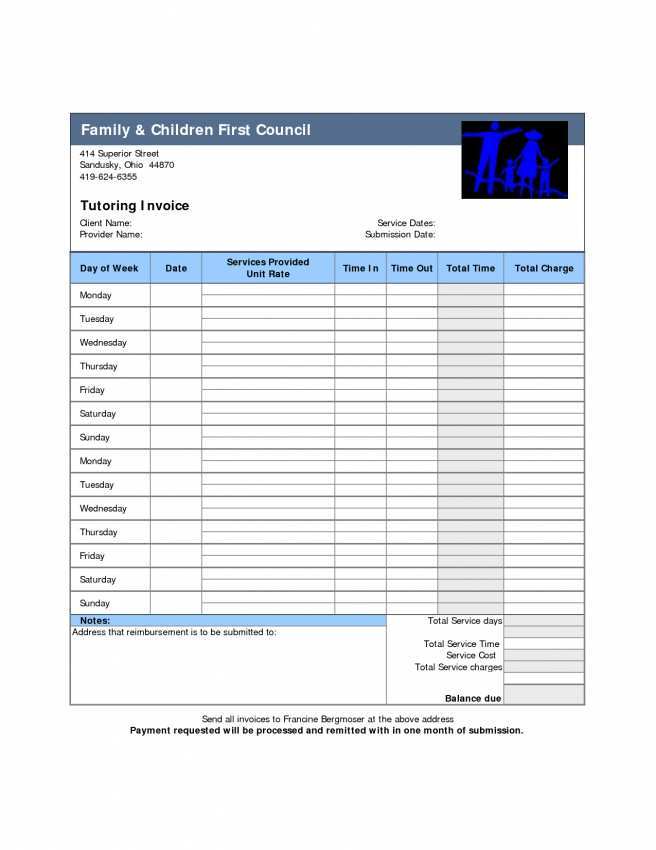 Private Tutoring Invoice Template Cards Design Templates
