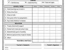14 Online 9 Week Report Card Template in Word for 9 Week Report Card Template