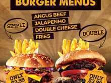 14 Online Burger Flyer Template PSD File for Burger Flyer Template