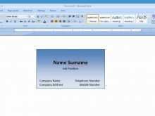 14 Online How To Use Business Card Template In Word 2010 Maker with How To Use Business Card Template In Word 2010
