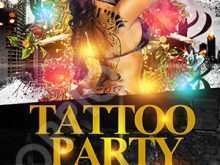 14 Online Tattoo Party Flyer Template Free for Ms Word by Tattoo Party Flyer Template Free