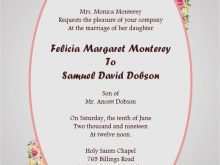 14 Online Wedding Invitation Card Format Kerala for Ms Word for Wedding Invitation Card Format Kerala