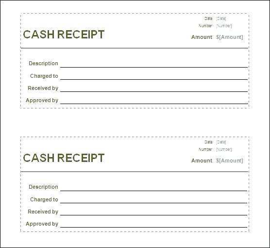 14 Printable Blank Receipt Template Excel For Free For Blank Receipt Template Excel Cards
