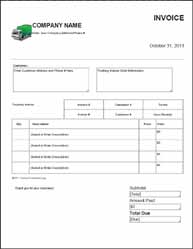 14 Printable Blank Trucking Invoice Template Maker with Blank Trucking Invoice Template