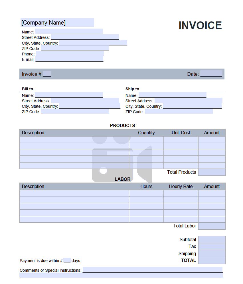 Freelance Videographer Invoice Template Cards Design Templates