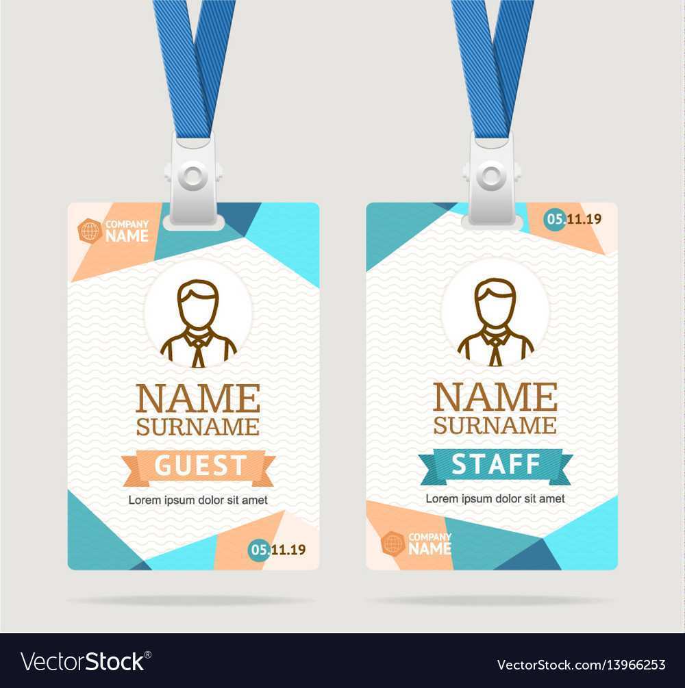 Id Card Template Adobe Illustrator Cards Design Templates