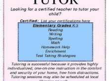 14 Printable Tutoring Flyers Template for Ms Word by Tutoring Flyers Template