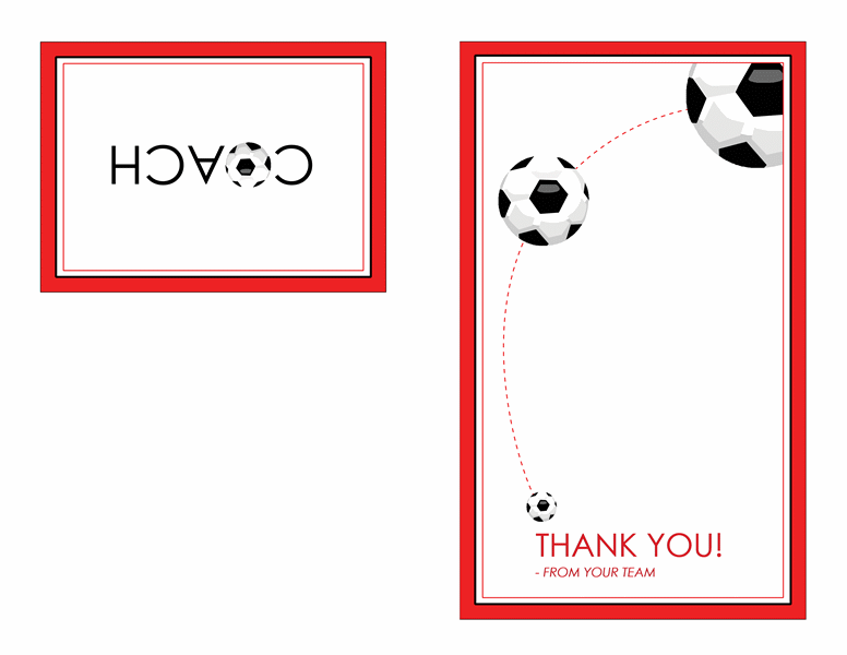 14 Report Thank You Card Soccer Coach Templates With Stunning Design for Thank You Card Soccer Coach Templates