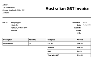 14 Standard Australian Tax Invoice Template No Gst Download with Australian Tax Invoice Template No Gst