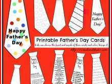 14 Standard Father Day Tie Card Template Printable Formating for Father Day Tie Card Template Printable