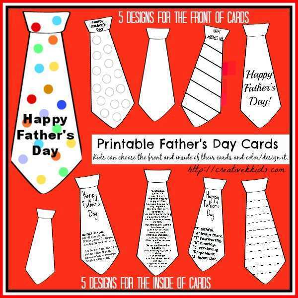 14 Standard Father Day Tie Card Template Printable Formating for Father Day Tie Card Template Printable