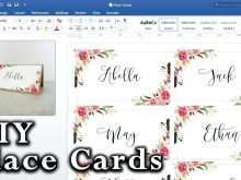 14 Standard How To Make A Place Card Template In Word Layouts with How To Make A Place Card Template In Word