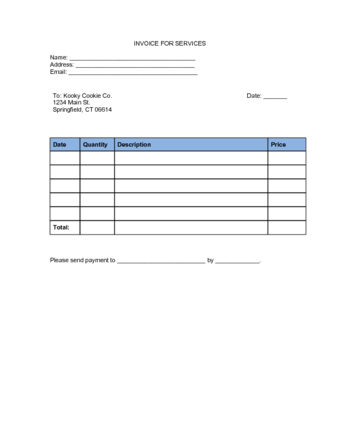 14 Standard Invoice Letter Example Formating for Invoice Letter Example