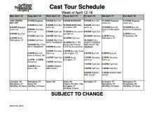 14 Standard Stage Production Schedule Template Formating by Stage Production Schedule Template