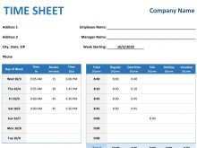 14 Standard Timecard Template Excel Free in Word by Timecard Template Excel Free