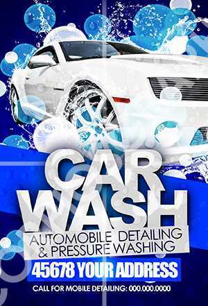 14 The Best Car Wash Flyers Templates Layouts for Car Wash Flyers Templates