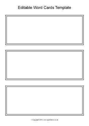 14 Visiting Editable Flashcard Template Word Photo with Editable Flashcard Template Word