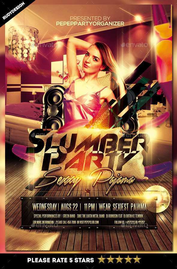 14 Visiting Pajama Party Flyer Template Download with Pajama Party Flyer Template