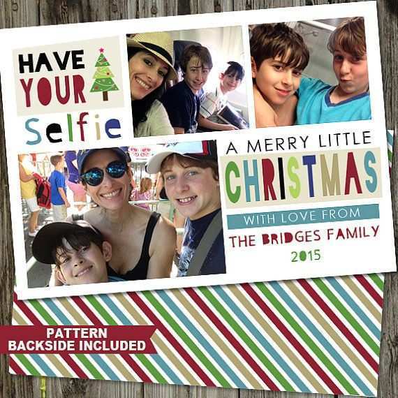 14 Visiting Selfie Christmas Card Template in Photoshop for Selfie Christmas Card Template