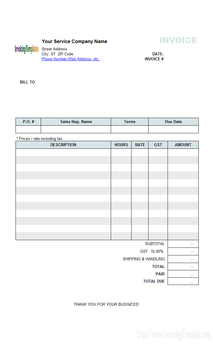 14 Visiting Service Tax Invoice Format Xls With Stunning Design by Service Tax Invoice Format Xls