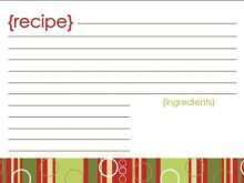 15 Adding Recipe Card Template Word Christmas Formating by Recipe Card Template Word Christmas