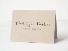 Wedding Name Place Card Templates