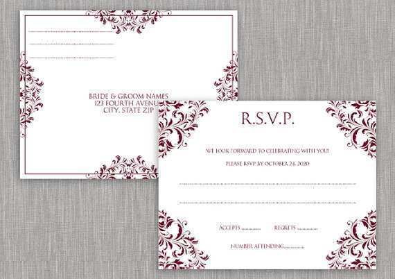 15 Best Rsvp Postcard Template For Word PSD File by Rsvp Postcard Template For Word