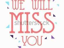 Farewell Card Templates Vector