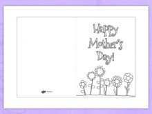 15 Blank Mother S Day Card Template For Colouring for Mother S Day Card Template For Colouring