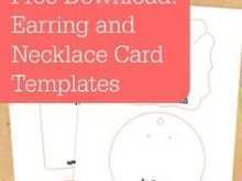 15 Blank Printable Earring Card Template in Word with Printable Earring Card Template