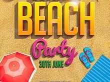 Beach Party Flyer Template