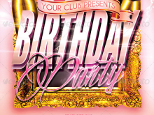 15 Creative Birthday Party Invitation Flyer Template Templates for Birthday Party Invitation Flyer Template
