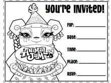 Invitation Card Template Black And White